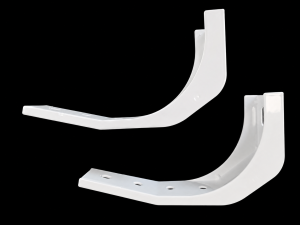 Wall Mounting Brackets White (Set of 2)